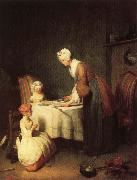 jean-Baptiste-Simeon Chardin Grace Before Dinner oil on canvas